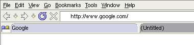Screenshot of Mozilla skin